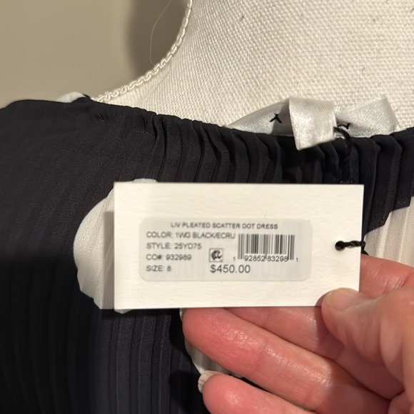 Milly NWT 🎉host pickx2🎉🎈pleated Polka dot Liv dress - Picture 12 of 16